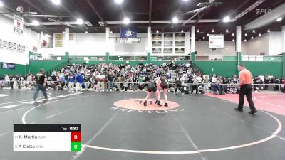 170 lbs Consi Of 32 #2 - Kayleb Martin, Sackets Harbor vs Paolo Ciatto, Iona Prep