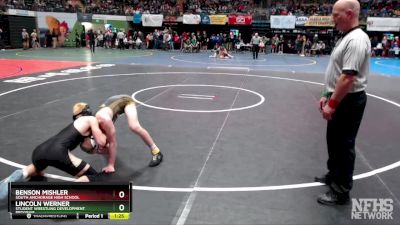 112 lbs Quarterfinal - Lincoln Werner, Student Wrestling Development Program vs Benson Mishler, South Anchorage High School