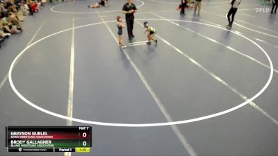 Champ. Round 1 - Grayson Guelig, Edina Wrestling Association vs Brody Gallagher, Blaine Wrestling Association