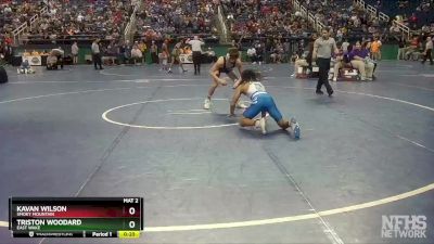 3A 132 lbs Cons. Round 1 - Triston Woodard, East Wake vs Kavan Wilson, Smoky Mountain