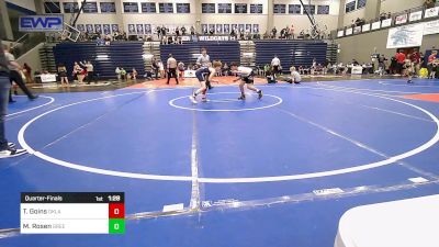 110 lbs Quarterfinal - Tucker Goins, Oklahoma vs Midnight Rosen, Greenwood Wrestling Academy