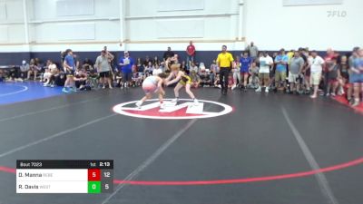 96 lbs Pools - Damian Manna, Rebellion vs Reed Davis, West Virginia Wild