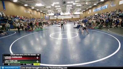 88 lbs Cons. Round 3 - Logan Fairbanks, Syracuse vs Levi Tueller, Payson Pride Wrestling