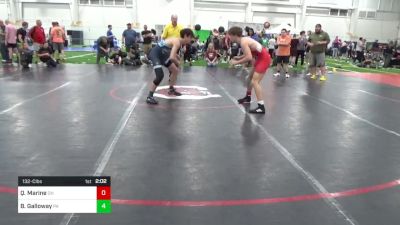 132-C lbs Consi Of 8 #1 - Quinton Marine, OH vs Bryson Galloway, PA