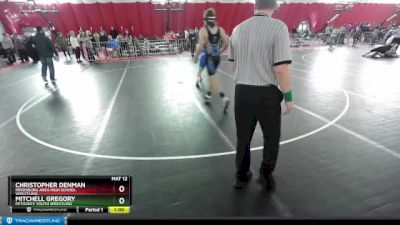 175 lbs Cons. Round 1 - Christopher Denman, Reedsburg Area High School Wrestling vs Mitchell Gregory, Petoskey Youth Wrestling