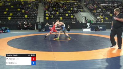 72 kg Quarterfinal - Michael Hooker, Army (WCAP) vs Eddie Smith, Pickaxe Wrestling Club