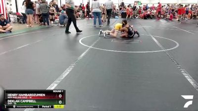 84 lbs Round 1 (8 Team) - Deklan Campbell, OMP vs Henry Hambardzumien, New England Gold