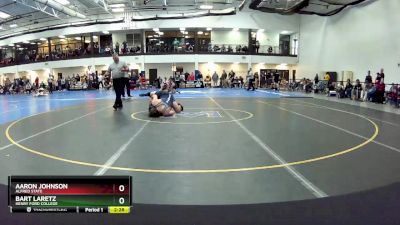 184 Freshman/Soph Semifinal - Bart Laretz, Henry Ford College vs Aaron Johnson, Alfred State