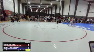 100-105 lbs Round 3 - Alexa Phillips, Thunder Mountain Wrestling Club vs Grace Loutzenhiser, Pioneer Grappling Academy