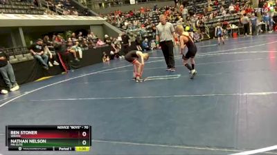 70 lbs Quarterfinal - Nathan Nelson, MN Elite vs Ben Stoner, WRATH