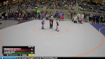 45 lbs Cons. Round 2 - Porter Seck, Klamath Falls vs Arlington McColly, Salem Elite Mat Club