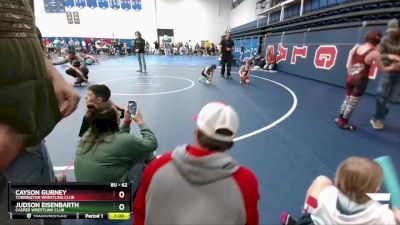 62 lbs 1st Place Match - Cayson Gurney, Torrington Wrestling Club vs Judson Eisenbarth, Casper Wrestling Club