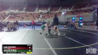 D2-157 lbs Cons. Round 1 - Richard Quiroz, Mountain View - Marana vs Luke Petersen, Campo Verde