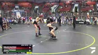 145 lbs Quarterfinal - Noah Steward, Pack Elite vs Nolan Saltman, Eaton Rapids Youth WC