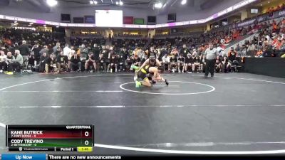 126 lbs Quarterfinal - Cody Trevino, 2-Bettendorf vs Kane Butrick, 7-Fort Dodge