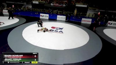 49 lbs Cons. Round 5 - Jeeandy Morales, Top Dog Wrestling Club vs Braden McFarland, Team Selma Wrestling Club