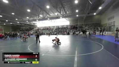 80 lbs Champ. Round 1 - Parker Hansen, Green River Grapplers vs Alexander Hernandez, Kohala Wrestling Club