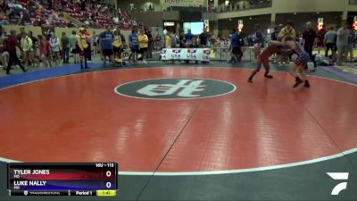 113 lbs Cons. Round 3 - Tyler Jones, MO vs Luke Nally, MO