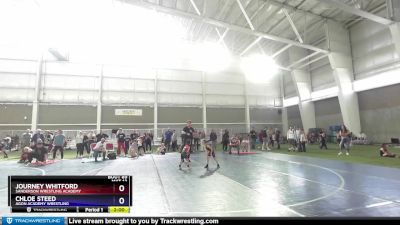 42-45 lbs Round 3 - Journey Whitford, Sanderson Wrestling Academy vs Chloe Steed, Agon Academy Wrestling