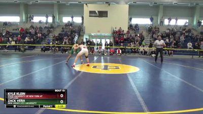 157 lbs Prelim - Zack Vera, New Jersey City University vs Kyle Klein, State University Of New York At Cortland