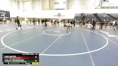 145 lbs Semifinal - Phillip Provenzano, Fairport Jr. Red Raiders Wrestling vs Liam Dwyer, Empire Wrestling Academy