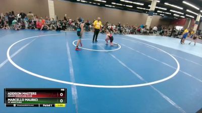 90-98 lbs Round 1 - Marcello Maurici, 3F Wrestling vs Addison Masters, Keller Wrestling Club