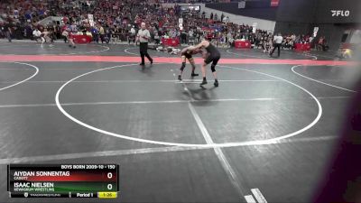 150 lbs Champ. Round 1 - Aiydan Sonnentag, Cadott vs Isaac Nielsen, Kewaskum Wrestling