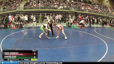 93 lbs Cons. Round 3 - Porter Dahl, Millard Wrestling vs Nash Andrews, Sanderson Wrestling Academy