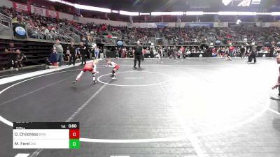 52 lbs Consi Of 4 - Dayton Childress, Beebe Youth Wrestling vs Miles Ford, East Kansas Eagles