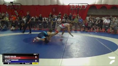 182 lbs 1st Place Match - David Malin, LaCrosse Area Wrestlers vs Wyatt Ingham, Wisconsin