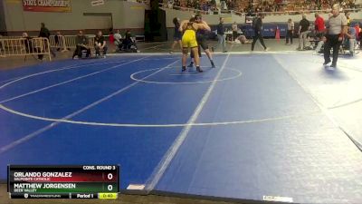 D3-215 lbs Cons. Round 3 - Matthew Jorgensen, Deer Valley vs Orlando Gonzalez, Salpointe Catholic