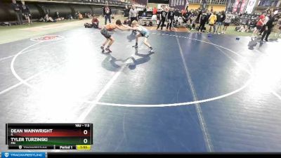 113 lbs Quarterfinal - Dean Wainwright, IL vs Tyler Turzinski, MN