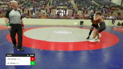 150 lbs Consi Of 8 #2 - Marquis Carter, Woodland Wrestling vs Adrian Canas, Georgia