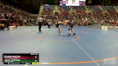 138 lbs Cons. Round 1 - Brody Hoffman, South Border vs Rylend Whetzel, Harvey-Wells County