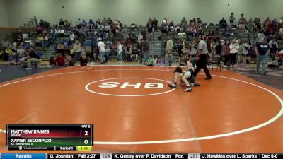 114 lbs Cons. Round 1 - Xavier Escorpizo, St. John Paul II vs Matthew Raines, Athens