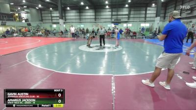 106 lbs Round 1 (6 Team) - Gavin Austin, JEFFERSON WRESTLING CLUB vs Amarius Jackson, GREAT NECK WC - GREEN