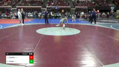 77 lbs Cons. Round 4 - Ian Dooley, Bozeman Wrestling Club vs Liam Huber, Glendive Mat Devils