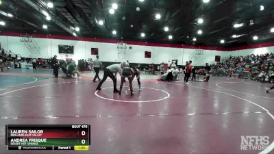 Cons. Round 2 - Lauren Sailor, Redlands East Valley vs Andrea Frisque, Desert Hot Springs