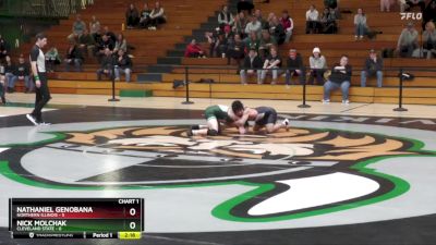 133 lbs Nick Molchak, Cleveland State vs Nathaniel Genobana, Northern Illinois