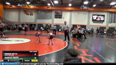 PW-9 lbs Quarterfinal - Parker Betts, Jesup Mat Club vs Maddax Knapp, Eastern Iowa Wrestling Club