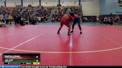 285 lbs Cons. Round 2 - Leo Diaz, Harper CC vs Martin Lozano, Triton Community College