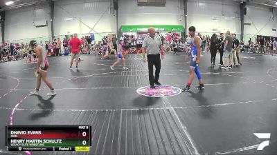 138 lbs Cons. Round 4 - Dhavid Evans, Icon vs Henry Martin Schultz, Legacy Elite Wrestling