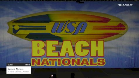 Legend Allstars - R. Norris C. Cartee A. McClain [2022 Junior Day 1] 2022 WSA Beach Nationals