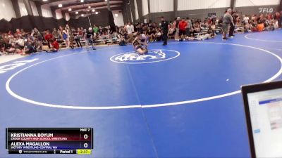 130 lbs Cons. Round 3 - Kristianna Boyum, Crook County High School Wrestling vs Alexa Magallon, Victory Wrestling-Central WA