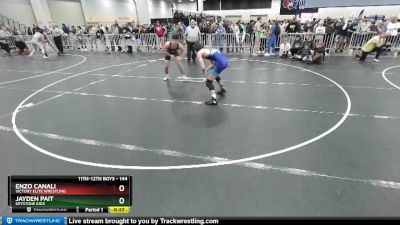 144 lbs Cons. Round 3 - Enzo Canali, Victory Elite Wrestling vs Jayden Pait, Keystone Kids