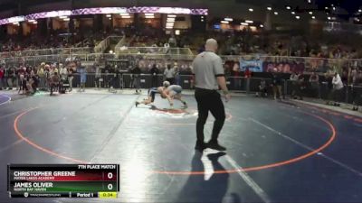 120 1A 7th Place Match - Christopher Greene, Mater Lakes Academy vs James Oliver, North Bay Haven