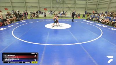 88 lbs Placement Matches - Eli Herring, Pennsylvania Blue vs Bryson Busler, Wisconsin