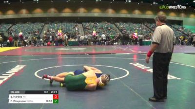 174 lbs Consi of 4 - Brandon Martino, UN-Fresno State vs Colton Clingenpeel, North Dakota State