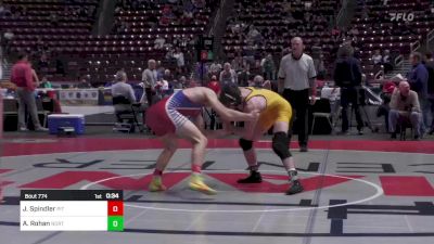 160 lbs Cons Round 2 - Jimmy Spindler, Pittston Area vs Adam Rohan, North Allegheny