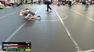 48 lbs Round 3 (6 Team) - Kaden Harbarger, Roughhouse vs Cody Kaliszewski, Donahue WA